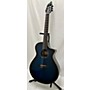 Used Breedlove Discovery S Concert Nylon CE Classical Acoustic Electric Guitar Twilight Burst Blue