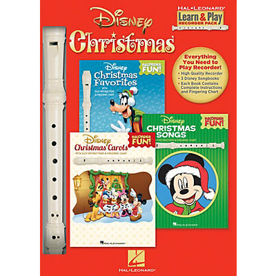 Hal Leonard Disney Christmas (Learn & Play Recorder Pack) Recorder Series General Merchandise
