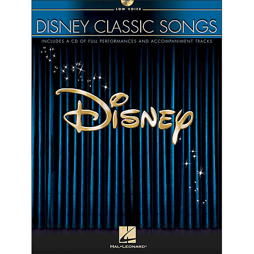 Hal Leonard Disney Classic Songs for Low Voice Book/CD
