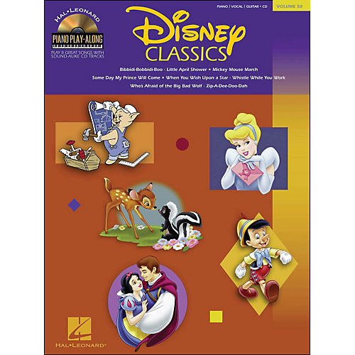 Disney Classics - Piano Play-Along Volume 50 (CD/Pkg) arranged for piano, vocal, and guitar (P/V/G)
