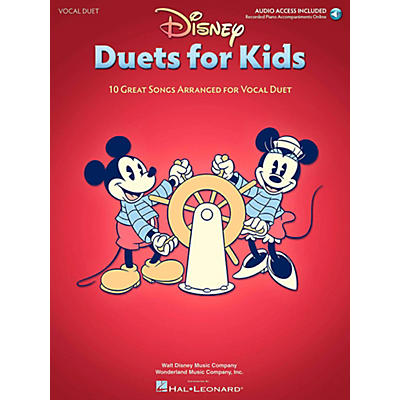 Hal Leonard Disney Duets For Kids - Two Voices And Piano Accompaniment - Book/Online Audio