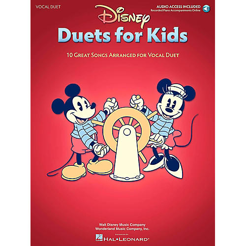 Hal Leonard Disney Duets For Kids - Two Voices And Piano Accompaniment - Book/Online Audio