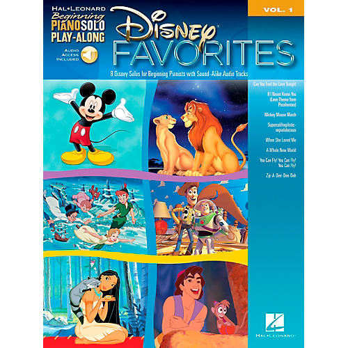 Disney Favorites - Beginning Piano Solo Play-Along Book/CD Volume 1