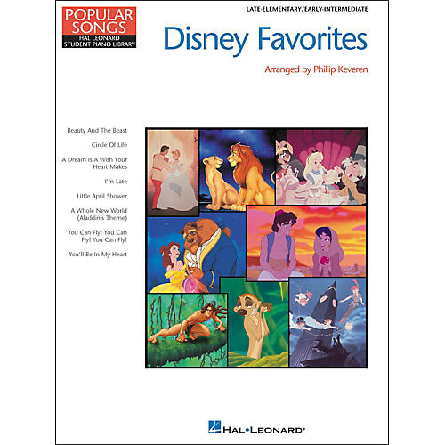 Disney Favorites Late Elementary/Early Intermediate Pop Songs Hal Leonard Student Piano Library by Phillip Keveren