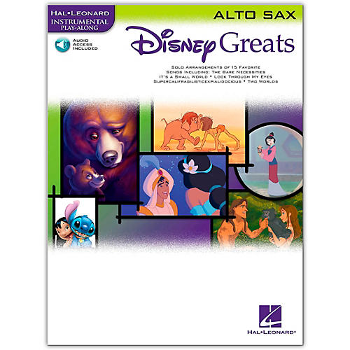 Disney Greats for Alto Sax Book/Online Audio Instrumental Play-Along