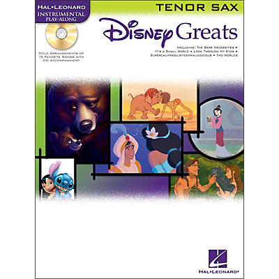 Hal Leonard Disney Greats for Tenor Sax Book/CD Instrumental Play-Along