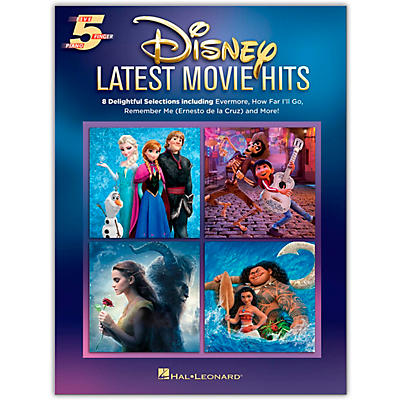 Hal Leonard Disney Latest Movie Hits - Five Finger Piano Songbook