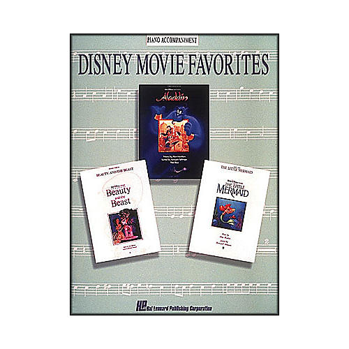 Hal Leonard Disney Movie Favorites Piano Accompaniment for Instrumental Solo Songbooks