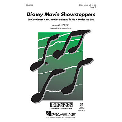 Hal Leonard Disney Movie Showstoppers (Discovery Level 2) 2-Part Arranged by Mac Huff