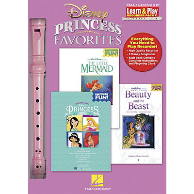 Hal Leonard Disney Princess Favorites Learn & Play 3-Book & Recorder Pack