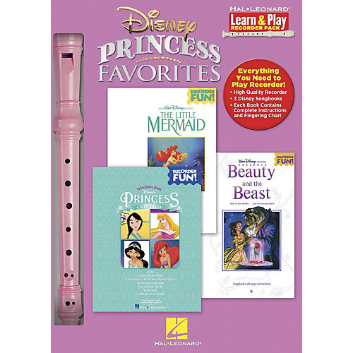 Hal Leonard Disney Princess Favorites Learn & Play 3-Book & Recorder Pack