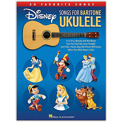 Hal Leonard Disney Songs for Baritone Ukulele - 20 Favorite Songs