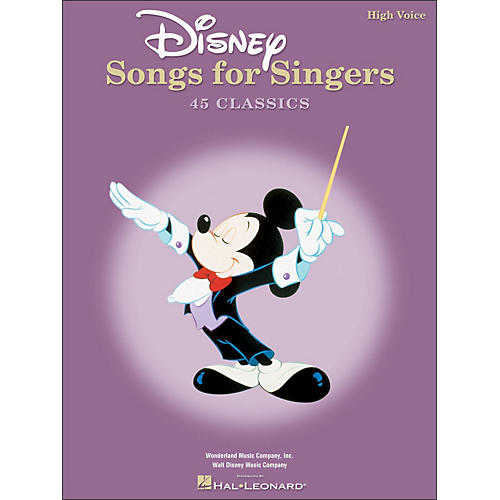 Hal Leonard Disney Songs for Singers for High Voice