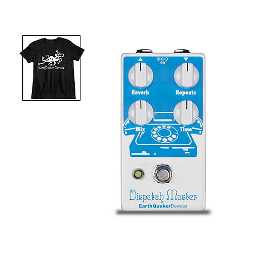 Dispatch Master V2 Delay & Reverb and Octoskull T-Shirt Large Black