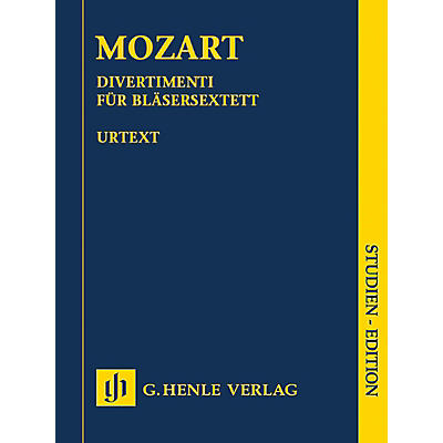 G. Henle Verlag Divertimenti for 2 Oboes, 2 Horns and 2 Bassoons Henle Study Scores by Mozart Edited by Felix Loy