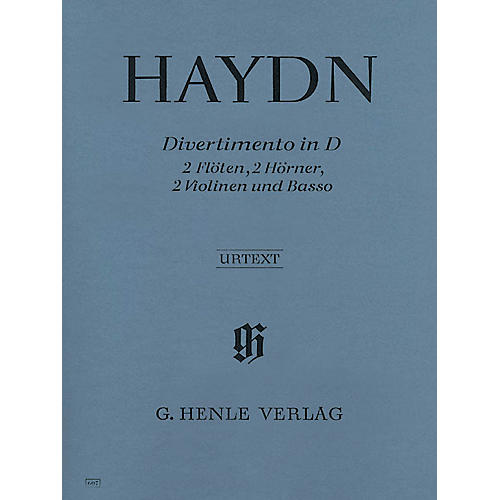 G. Henle Verlag Divertimento D Major Hob II:8 Henle Music Folios Series Softcover  by Joseph Haydn
