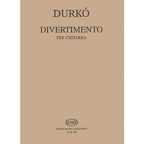 Editio Musica Budapest Divertimento (Guitar Solo) EMB Series Composed by Zsolt Durkó