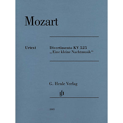 G. Henle Verlag Divertimento K525 Eine kleine Nachtmusik Henle Music Composed by Mozart Edited by Wolf-Dieter Seiffert