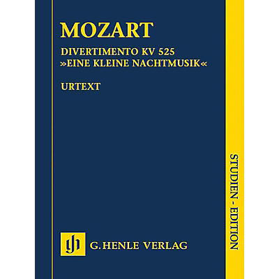 G. Henle Verlag Divertimento K525 Eine kleine Nachtmusik Henle Study Scores by Mozart Edited by Wolf-Dieter Seiffert
