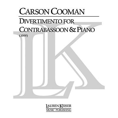 Lauren Keiser Music Publishing Divertimento for Contrabassoon and Piano LKM Music Series