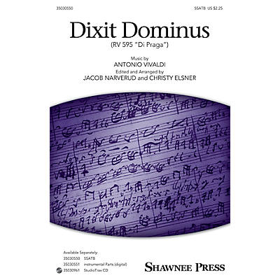 Shawnee Press Dixit Dominus (StudioTrax CD) Studiotrax CD Arranged by Jacob Narverud