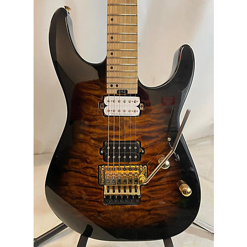 Charvel Dk24 HH FR M QM Solid Body Electric Guitar Sunburst