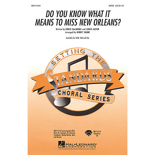 Hal Leonard Do You Know What It Means to Miss New Orleans ShowTrax CD Arranged by Kirby Shaw