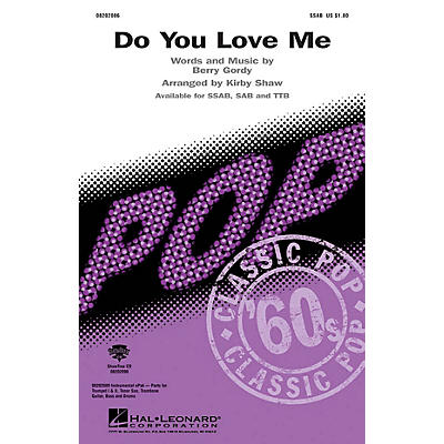 Hal Leonard Do You Love Me SSAB arranged by Kirby Shaw