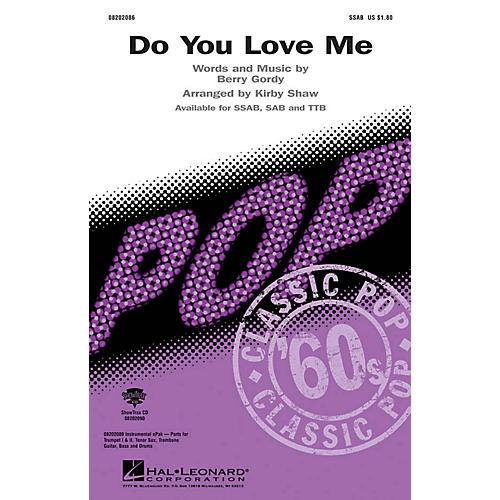 Hal Leonard Do You Love Me SSAB arranged by Kirby Shaw