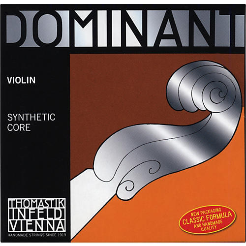 Thomastik Dominant 1/16 Size Violin Strings 1/16 Set, Steel E String, Ball End