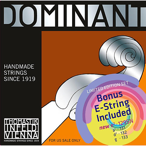 Thomastik Dominant Violin Value Pack with Tin-Plated E String