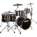 ddrum Dominion Birch 7-Piece Shell Pack - Inferno Red PearlBrushed Olive Metallic