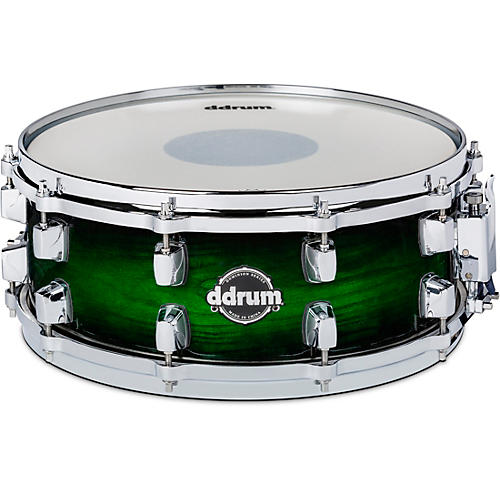 Ddrum Dominion Birch Snare Drum With Ash Veneer 14 x 5.5 in. Green Burst