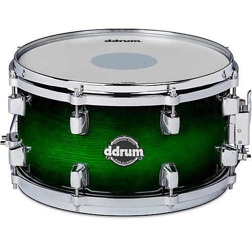 ddrum Dominion Birch Snare Drum with Ash Veneer 13 x 7 in. Green Burst