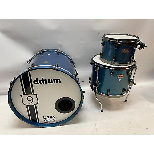 Ddrum Dominion Maple Drum Kit Blue Sparkle