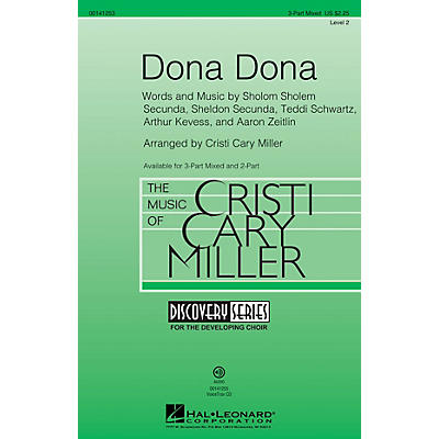 Hal Leonard Dona Dona (Discovery Level 2) 3-Part Mixed arranged by Cristi Cary Miller