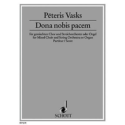 Schott Dona Nobis Pacem (Full Score) Score Composed by Peteris Vasks