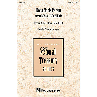 Hal Leonard Dona Nobis Pacem (from Missa S. Leopoldi) SSA arranged by Patrick M. Liebergen