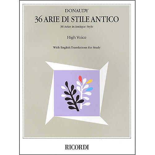Hal Leonard Donaudy:  36 Arie Di Stile Antico for High Voice