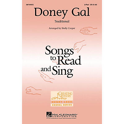 Hal Leonard Doney Gal 2-Part arranged by Shelly Cooper