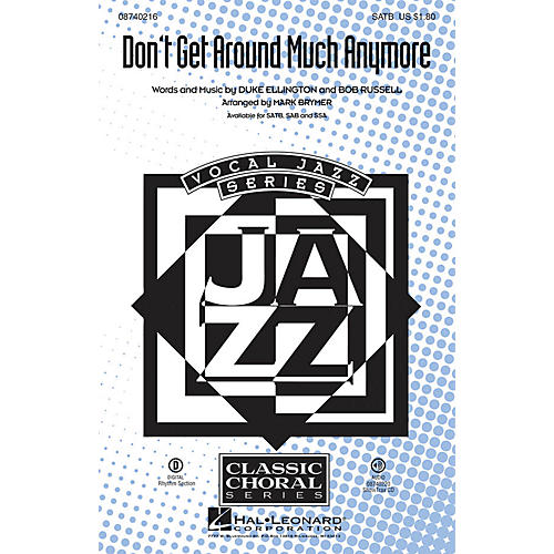 Hal Leonard Don't Get Around Much Anymore ShowTrax CD Arranged by Mark Brymer