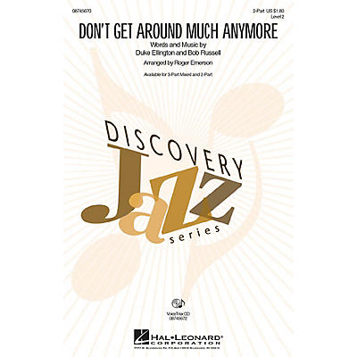 Hal Leonard Don't Get Around Much Anymore VoiceTrax CD Arranged by Roger Emerson