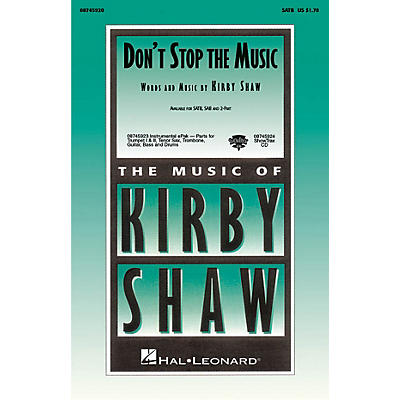 Hal Leonard Don't Stop the Music ShowTrax CD Composed by Kirby Shaw