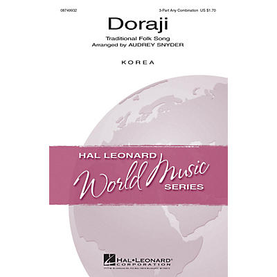 Hal Leonard Doraji 3 Part Any Combination arranged by Audrey Snyder