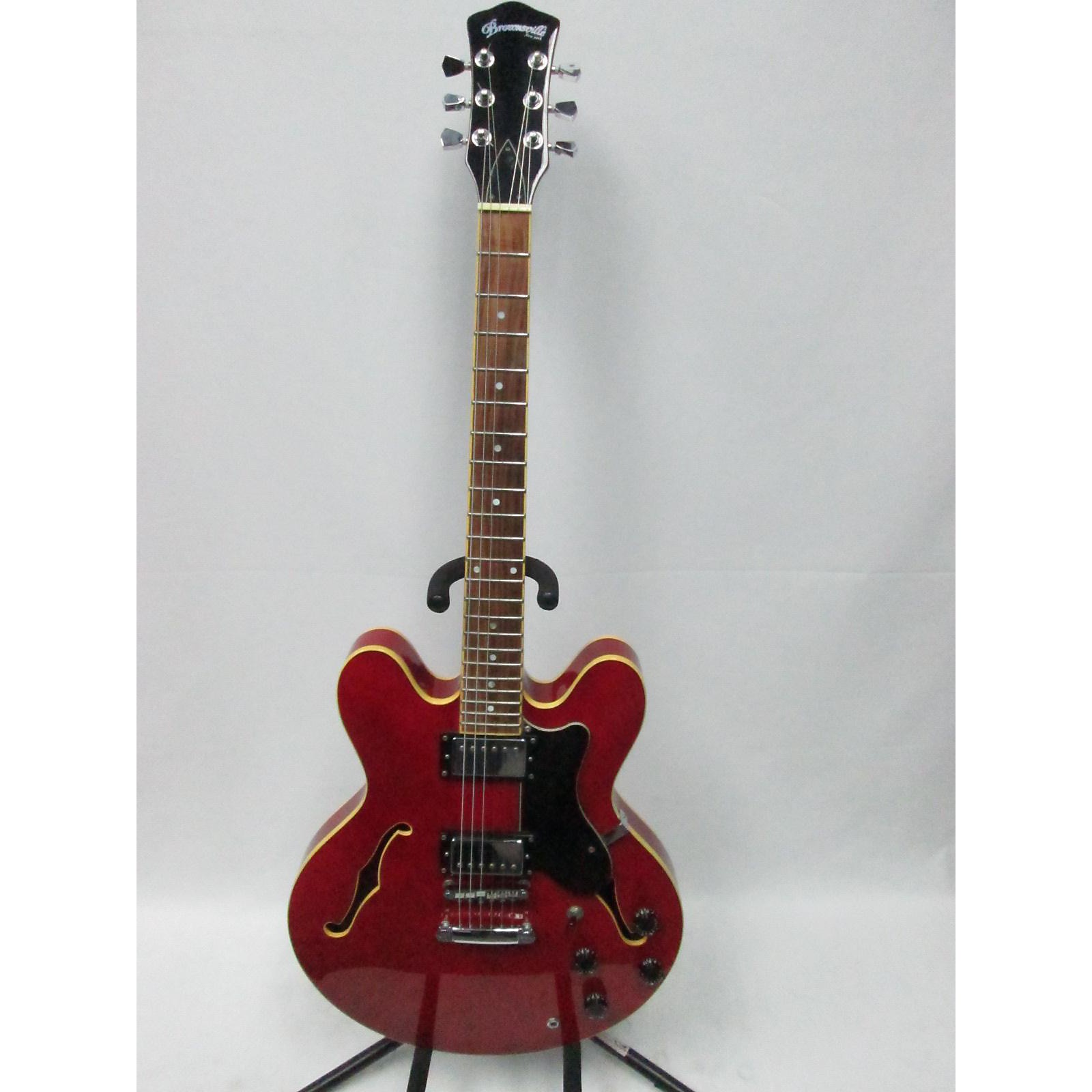 Used Brownsville Dot Hollow Body Electric Guitar Red Musician's Friend