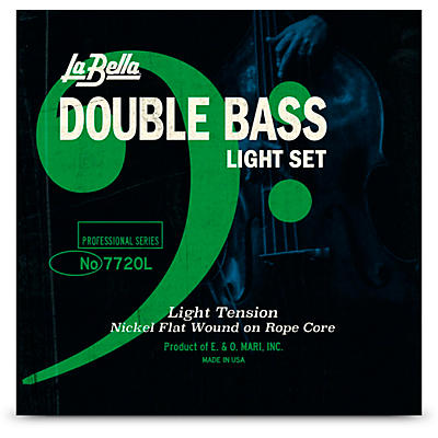 LaBella Double Bass Nickel Flat Wound on Rope Core String Set