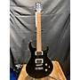 Used Silvertone Double Cutaway Solid Body Electric Guitar Black
