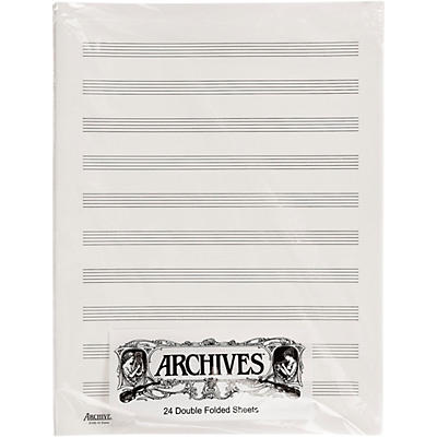 Archives Double Folded Manuscript Paper 10 Stave