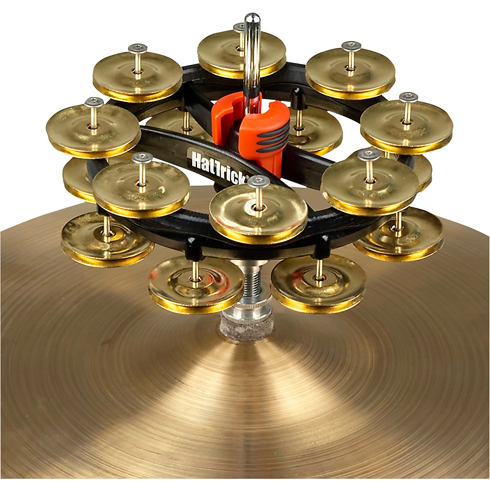 Rhythm Tech Double Hat Trick G2 HiHat Tambourine 6 in. Brass