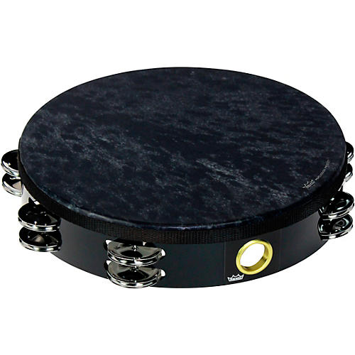 Remo Double Row Wild Tambourine Condition 1 - Mint 10 in. Skyndeep Black